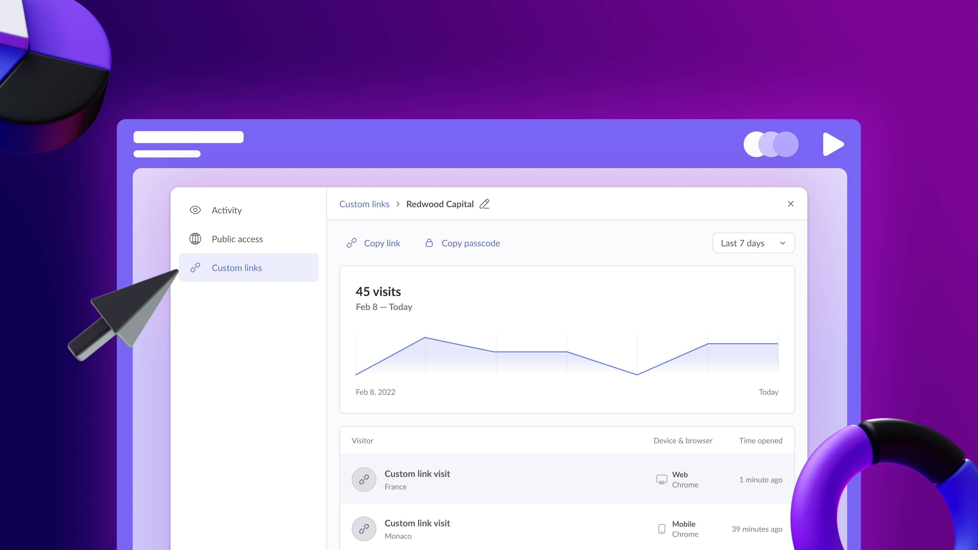 Presentation analytics in Pitch