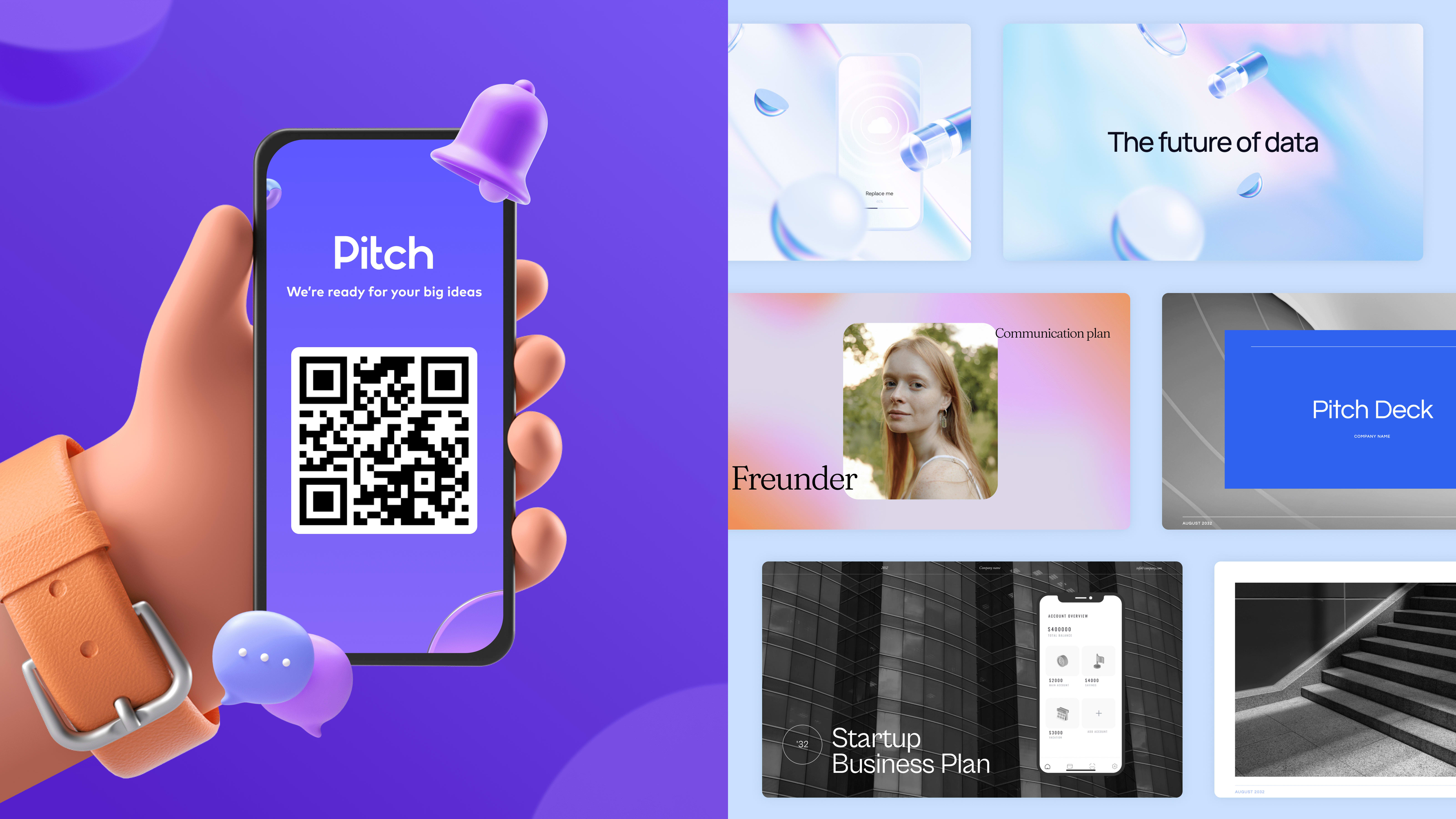 Pitch for iOS and Android, New free presentation templates
