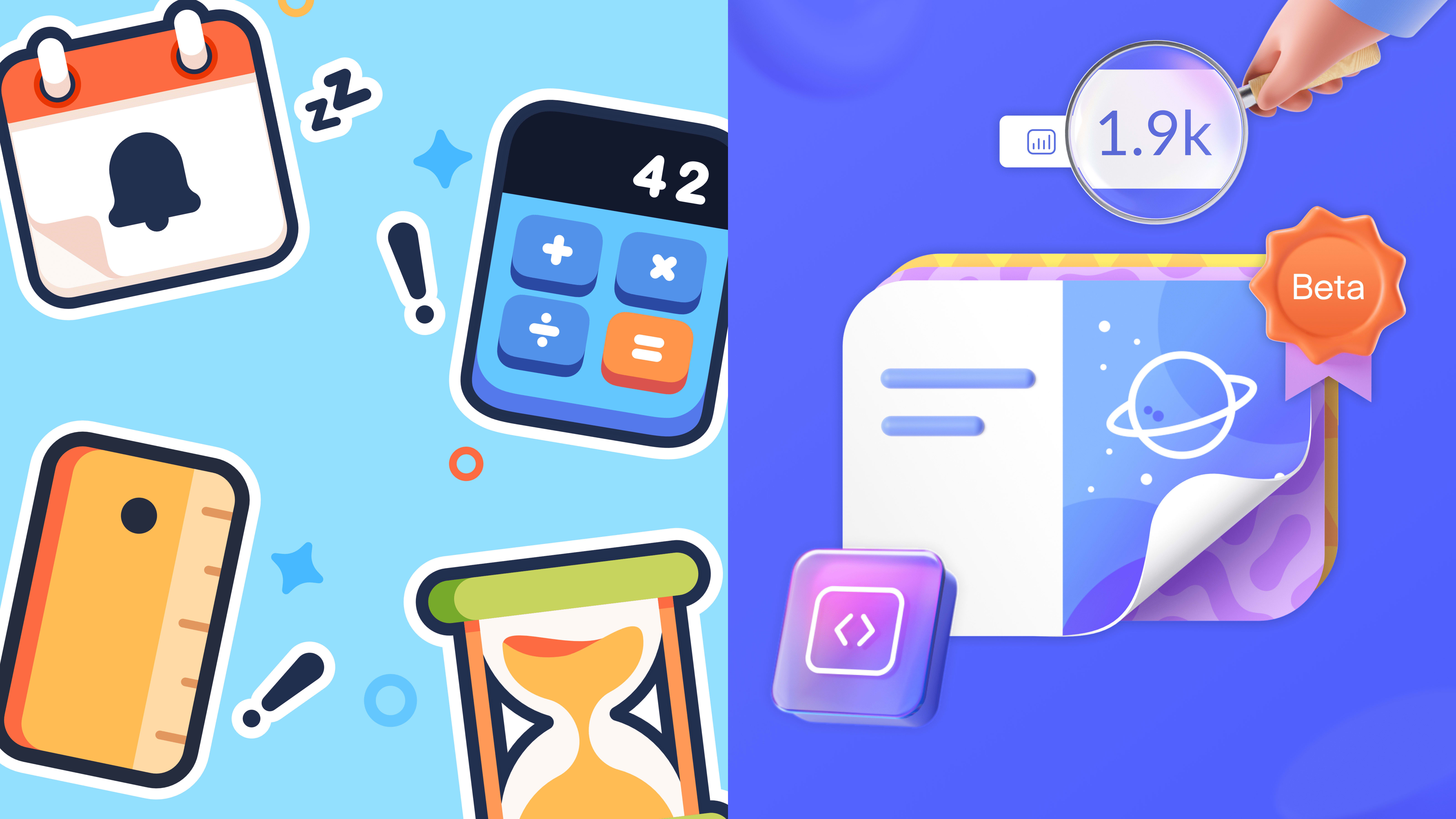 Free stickers for presentations, new beta programs